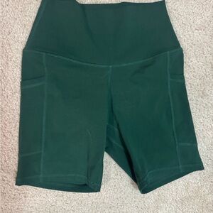 Colorful Koala Biker Short Green High-Waisted size small like new